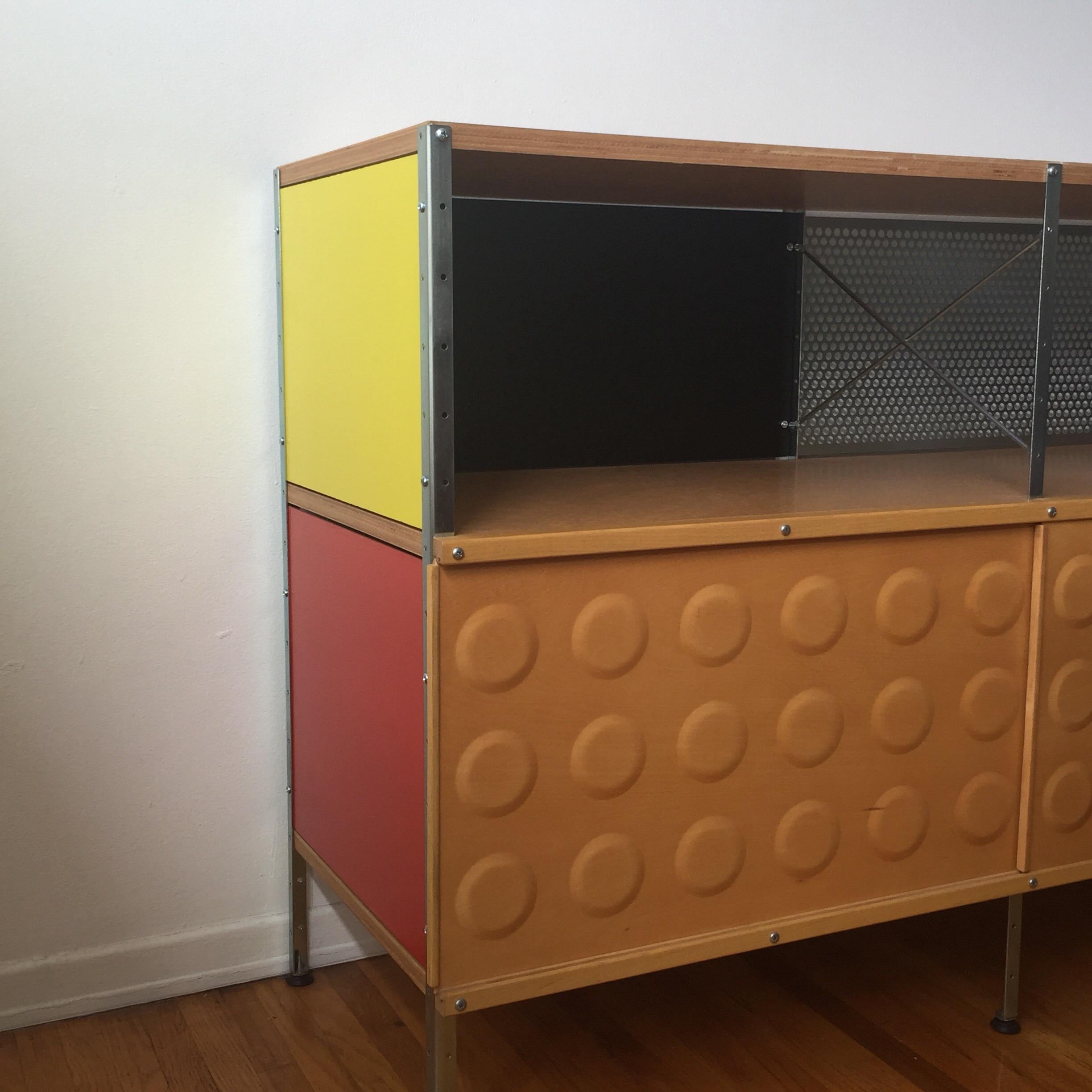 20th Century Impeccable Three-Door Eames Storage Unit for Herman Miller