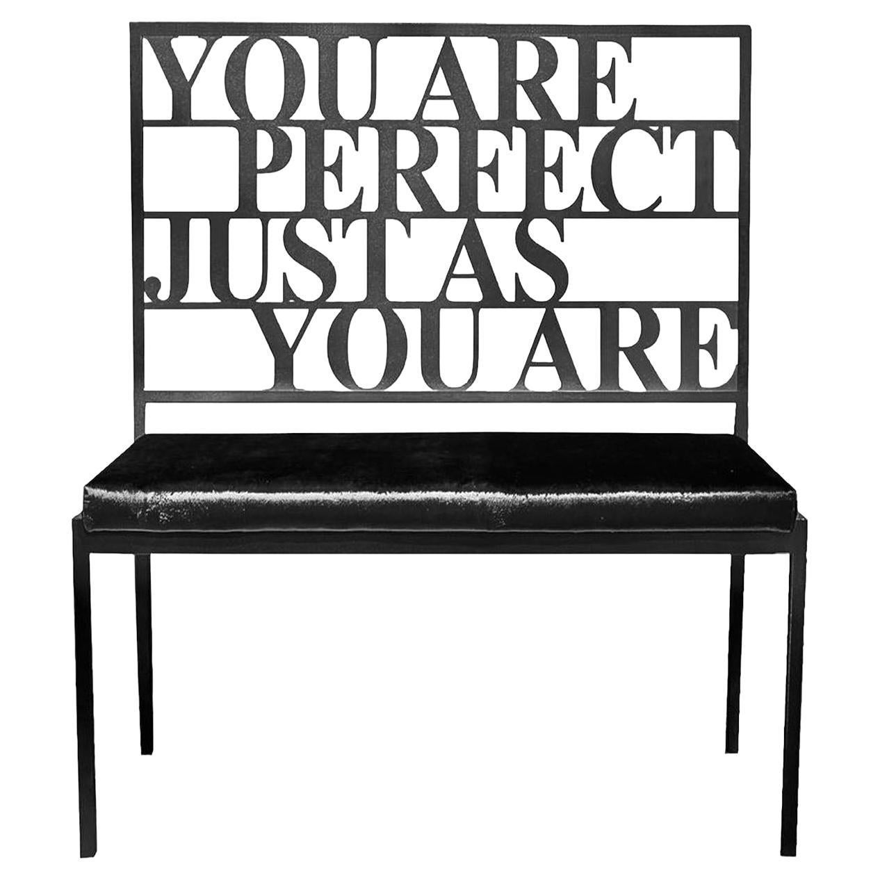 Imperfect Love You are perfect... Black Bench For Sale