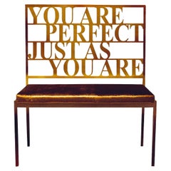 Imperfect Love You are perfect... Golden Bench