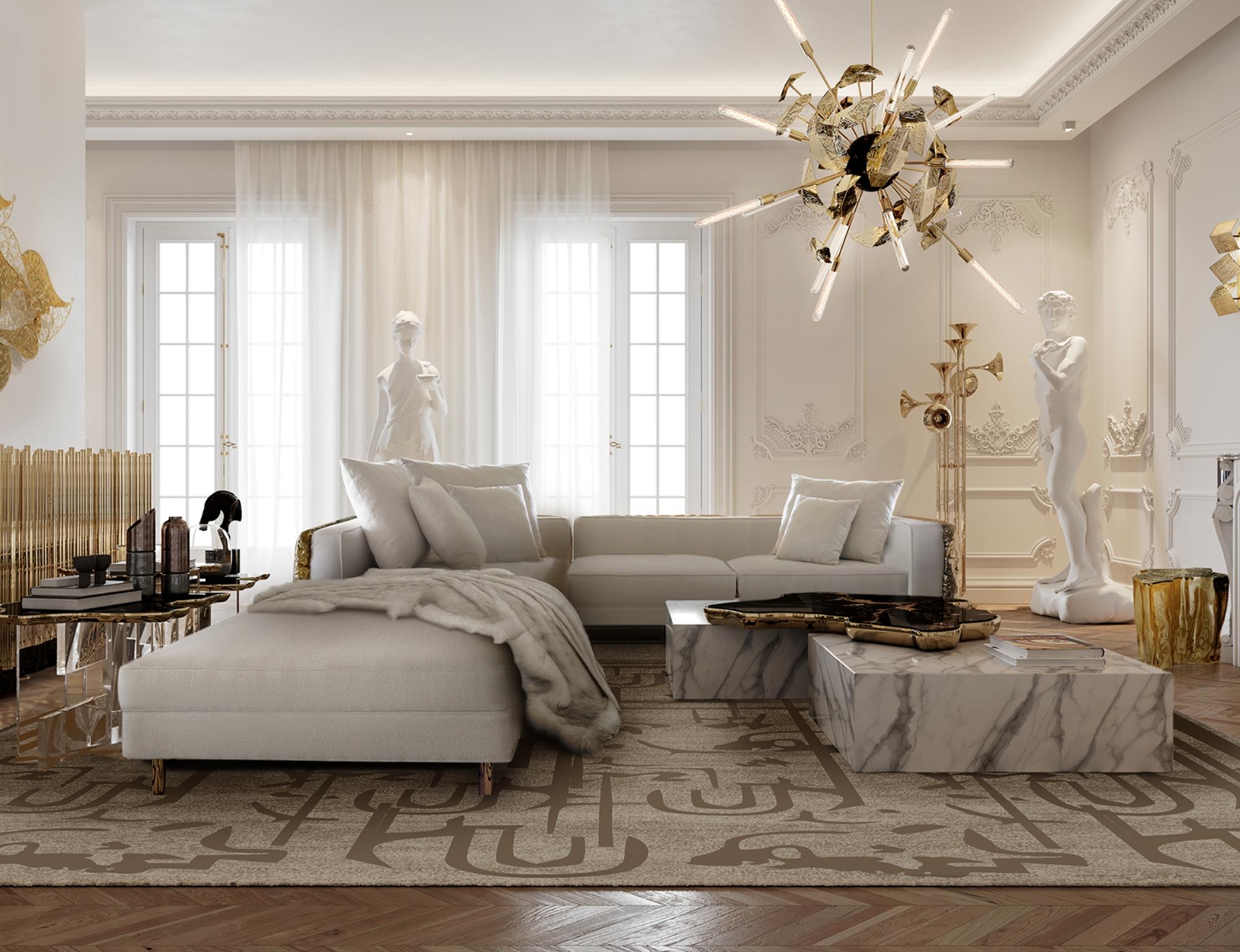 Modulares Sofa Imperfectio in Creme – handgefertigtes Messing und Polsterung – Boca do Lobo im Angebot 5