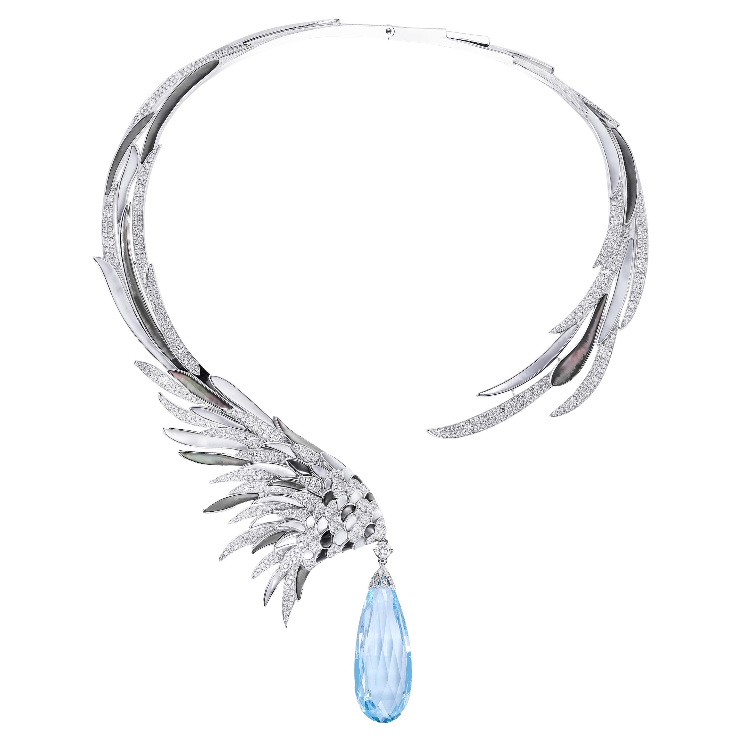 Imperfection di Fei Liu -- Una collana d
alta moda con spilla staccabile in vendita