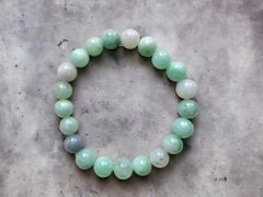 Imperial Burmese A-Jade Beaded Bracelet (MADE IN JAPAN) 9.5mm Each x 21 beads