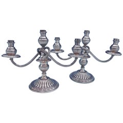 Imperial by Camusso Peruvian Sterling Silver Candelabra Pair of 3-Light