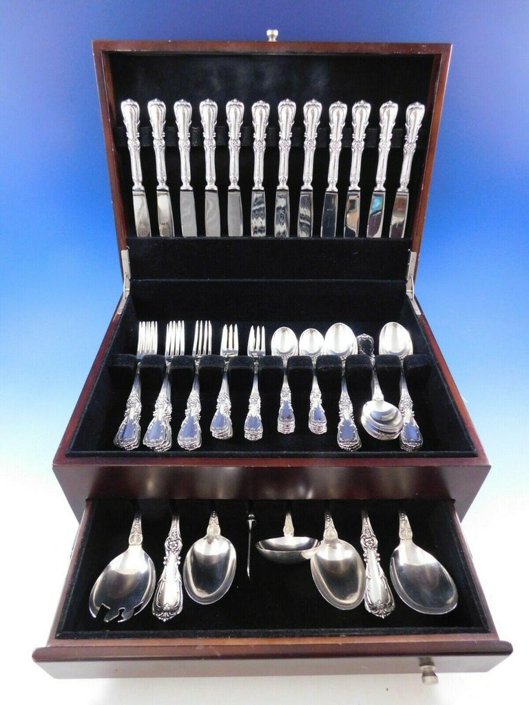 Imperial by Camusso Sterling Silver Flatware Set for 12 Service, 68