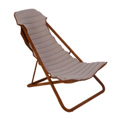Fauteuil à baldaquin impérial en cachemire beige