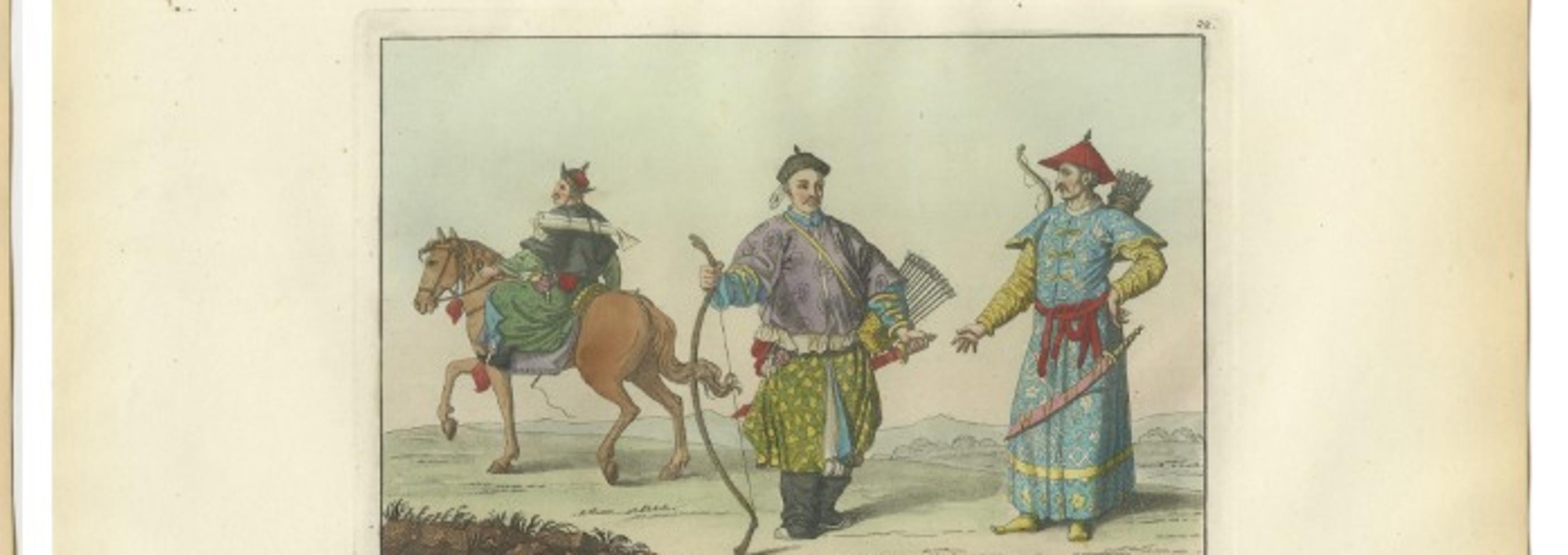 Imperial Chinese Processions – 3 Antique Prints, China, Hand Colored, 1815