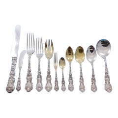 Vintage Imperial Chrysanthemum by Gorham Sterling Silver Flatware Set Service 162 Pieces