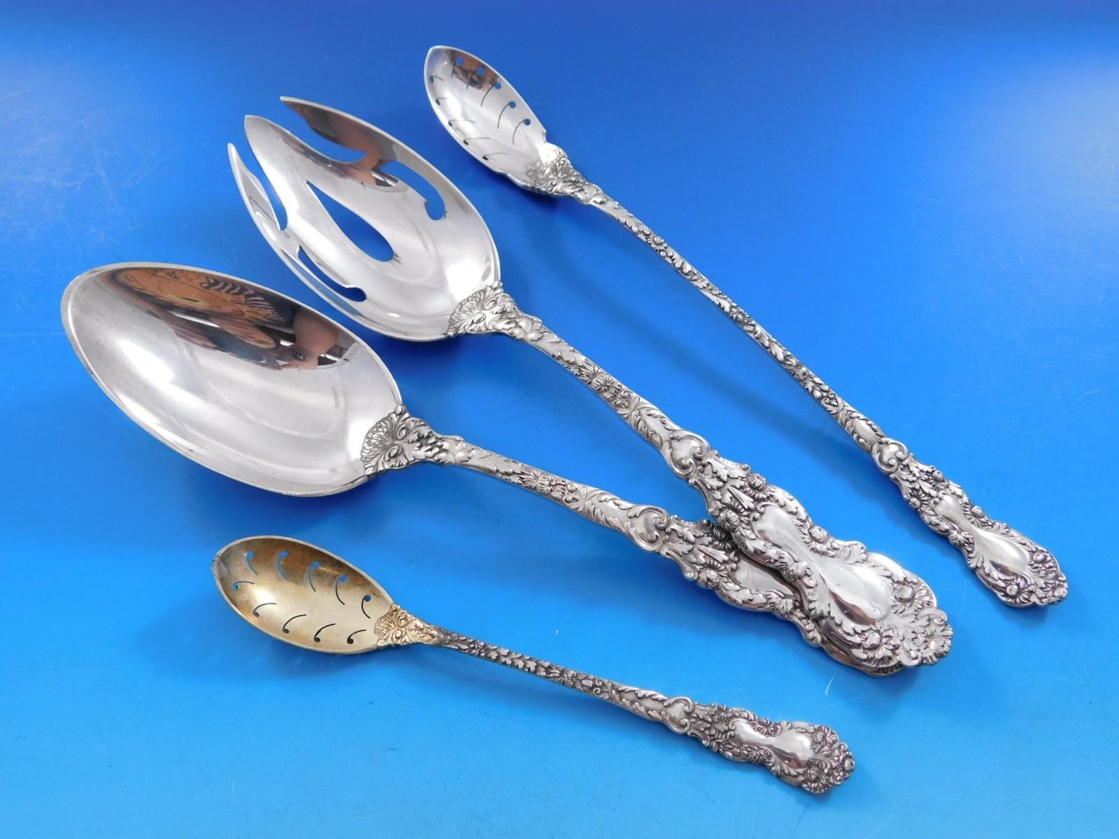Imperial Chrysanthemum Gorham Set di posate in argento sterling per 8 persone 168 pezzi in vendita 3