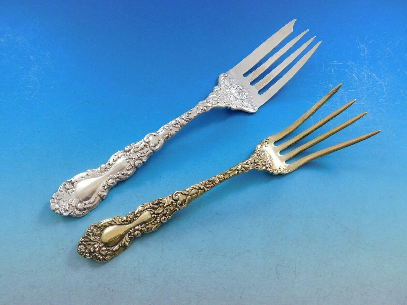 Imperial Chrysanthemum Gorham Sterling Silver Flatware Set Service 105 Pc Chest For Sale 7