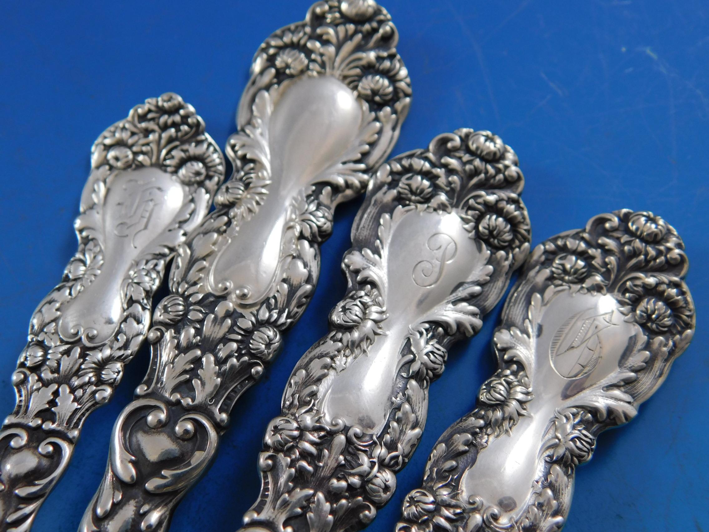 Imperial Chrysanthemum Gorham Sterling Silver Flatware Set Service 416 Pc Chest For Sale 1