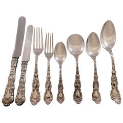 Imperial Chrysanthemum Gorham Sterling Silver Flatware Set Service 96 Pcs Dinner