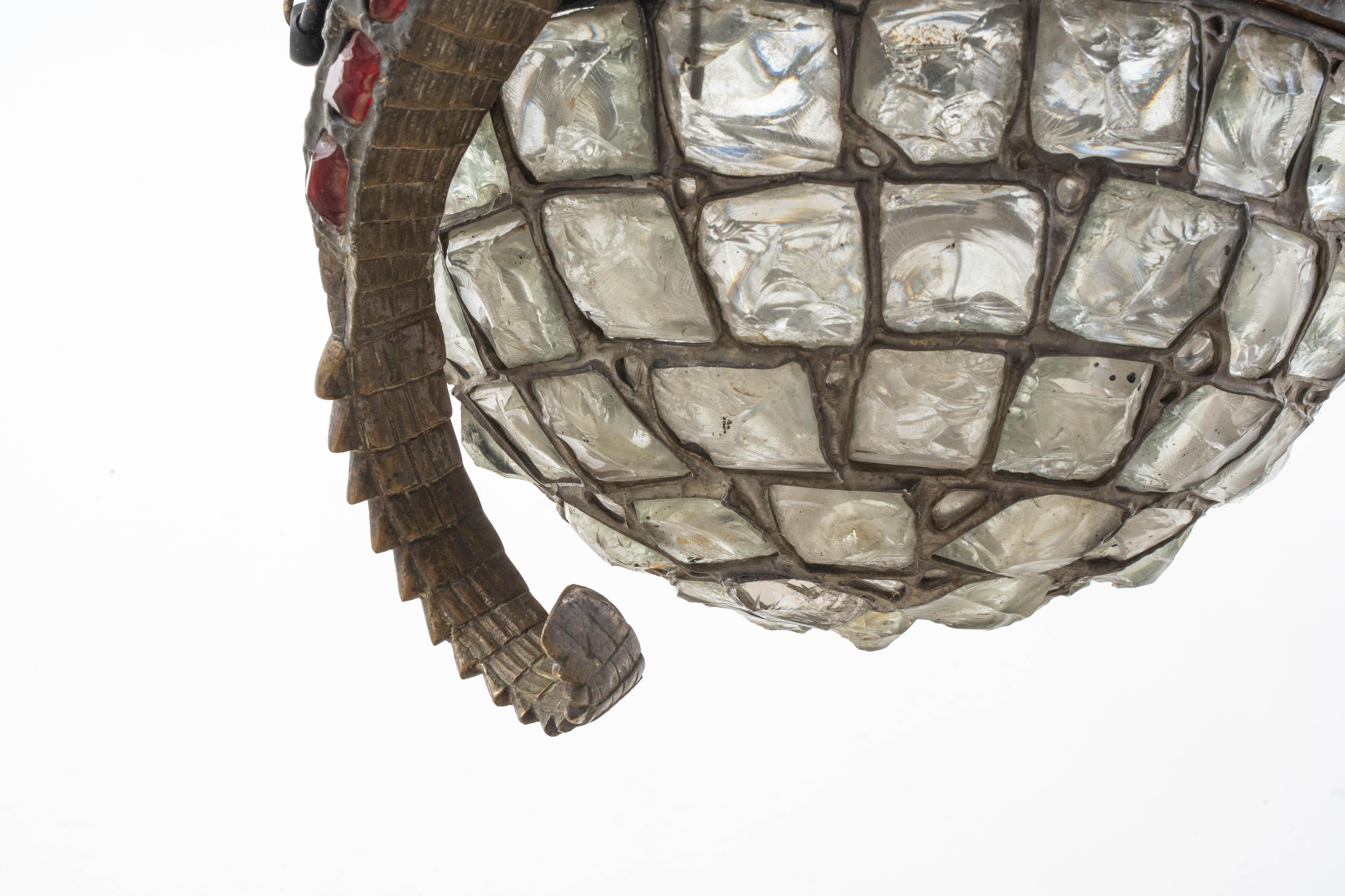 Imperial Crocodile in Tiffany Technique For Sale 5