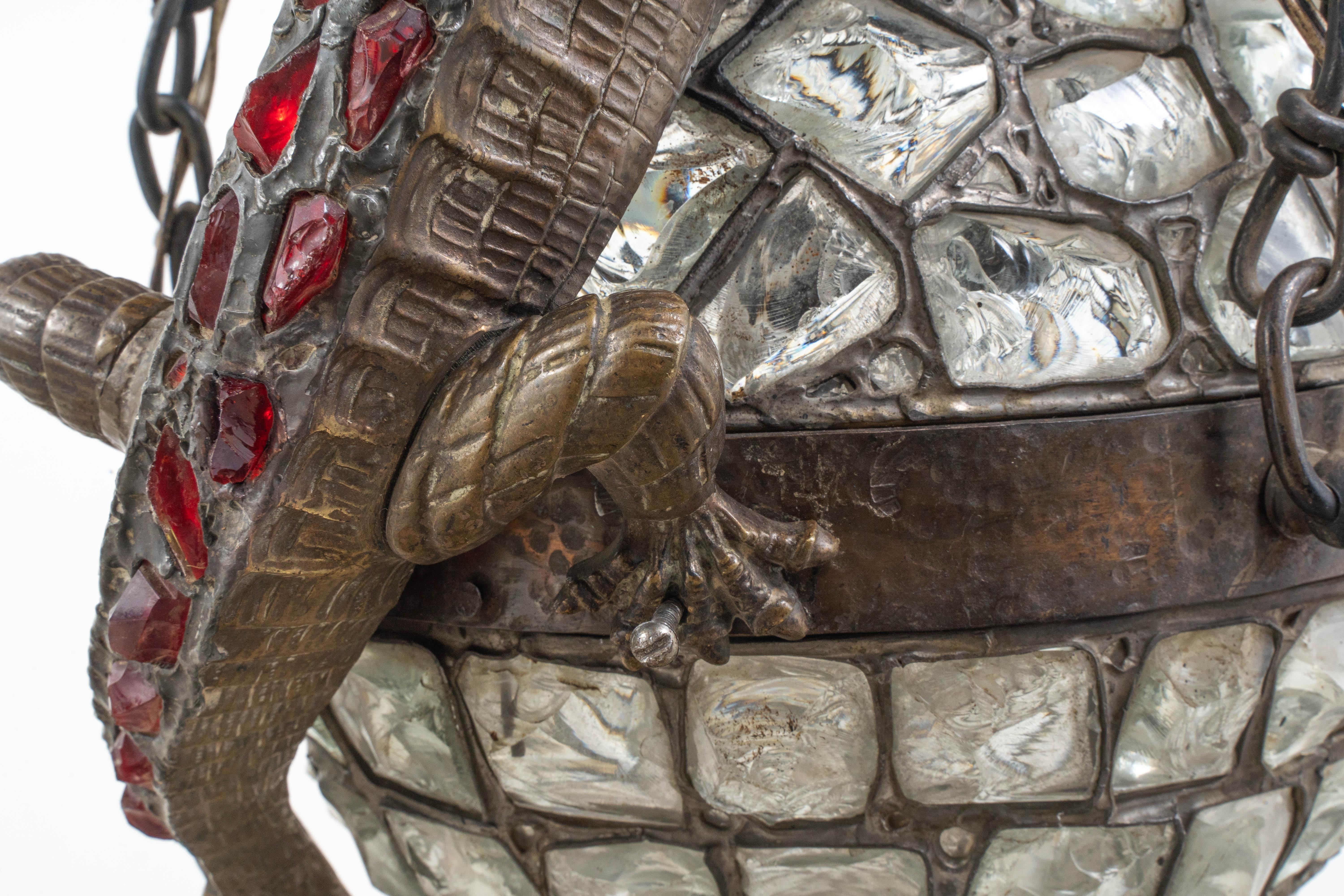 Imperial Crocodile in Tiffany Technique For Sale 6