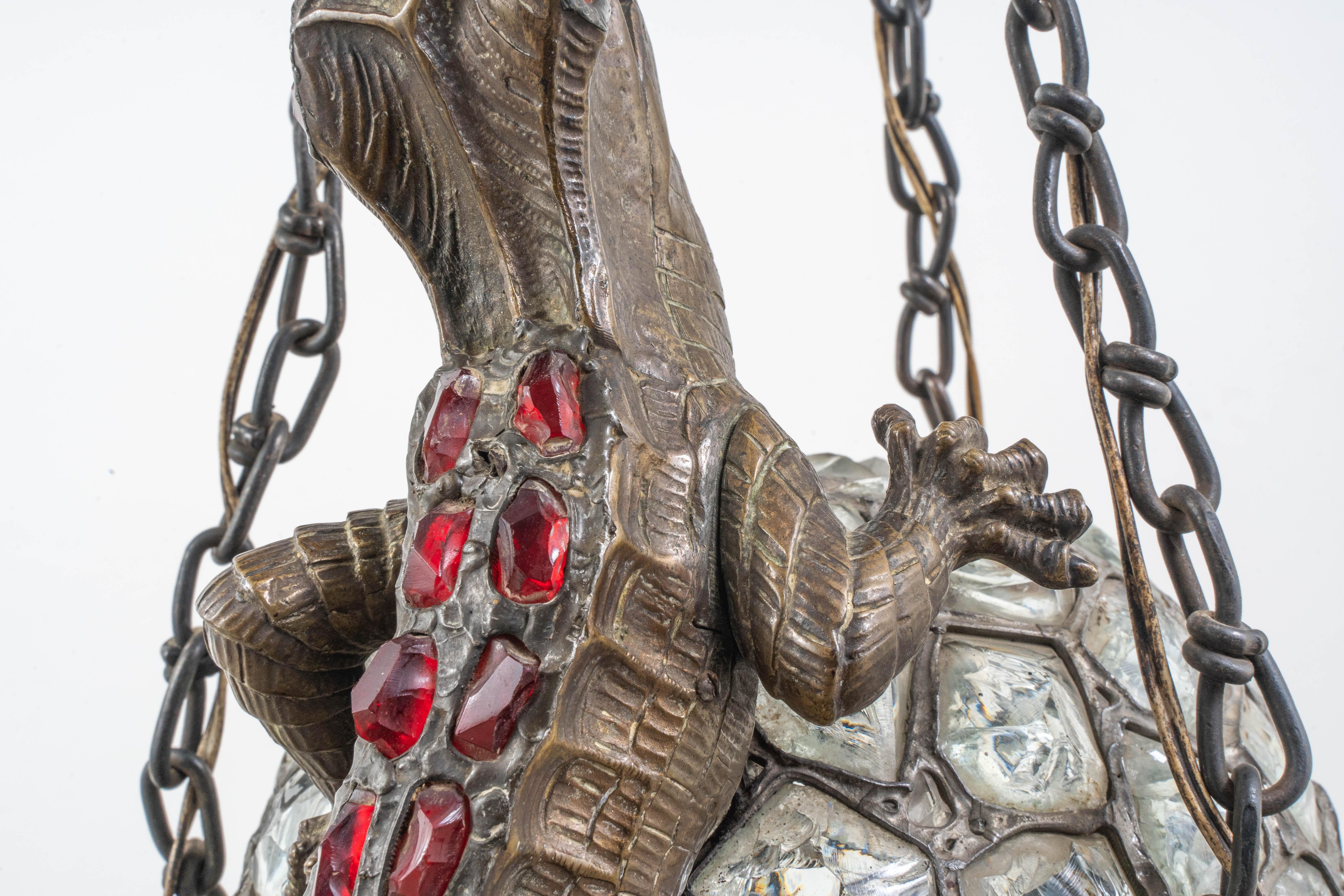 Imperial Crocodile in Tiffany Technique For Sale 7