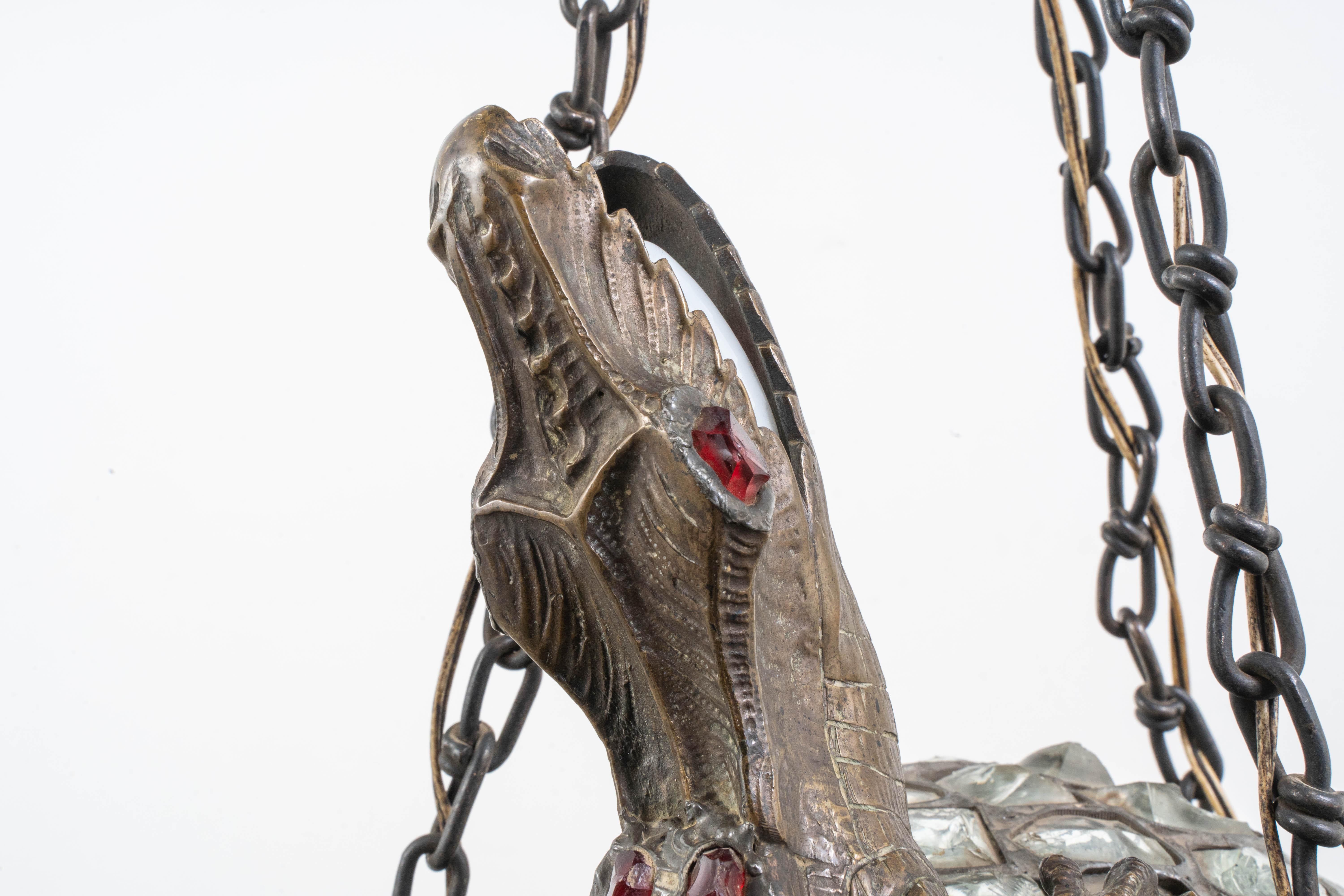 Imperial Crocodile in Tiffany Technique For Sale 2