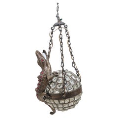 Antique Imperial Crocodile in Tiffany Technique