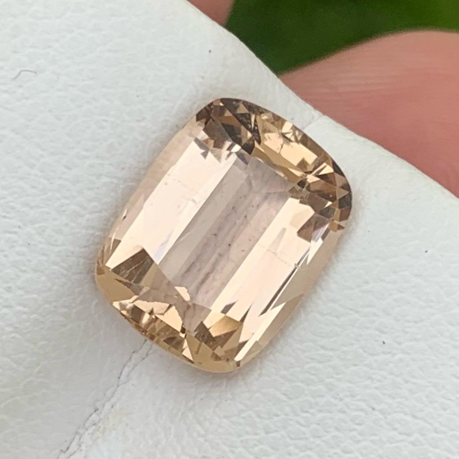 Imperial Cut Natürlicher Topas Stein Loupe sauberer 5,05 Karat Pakistan Topas für Schmuck für Damen oder Herren