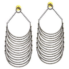 Boucles d
oreilles Imperial Diamond Tiered Crescent