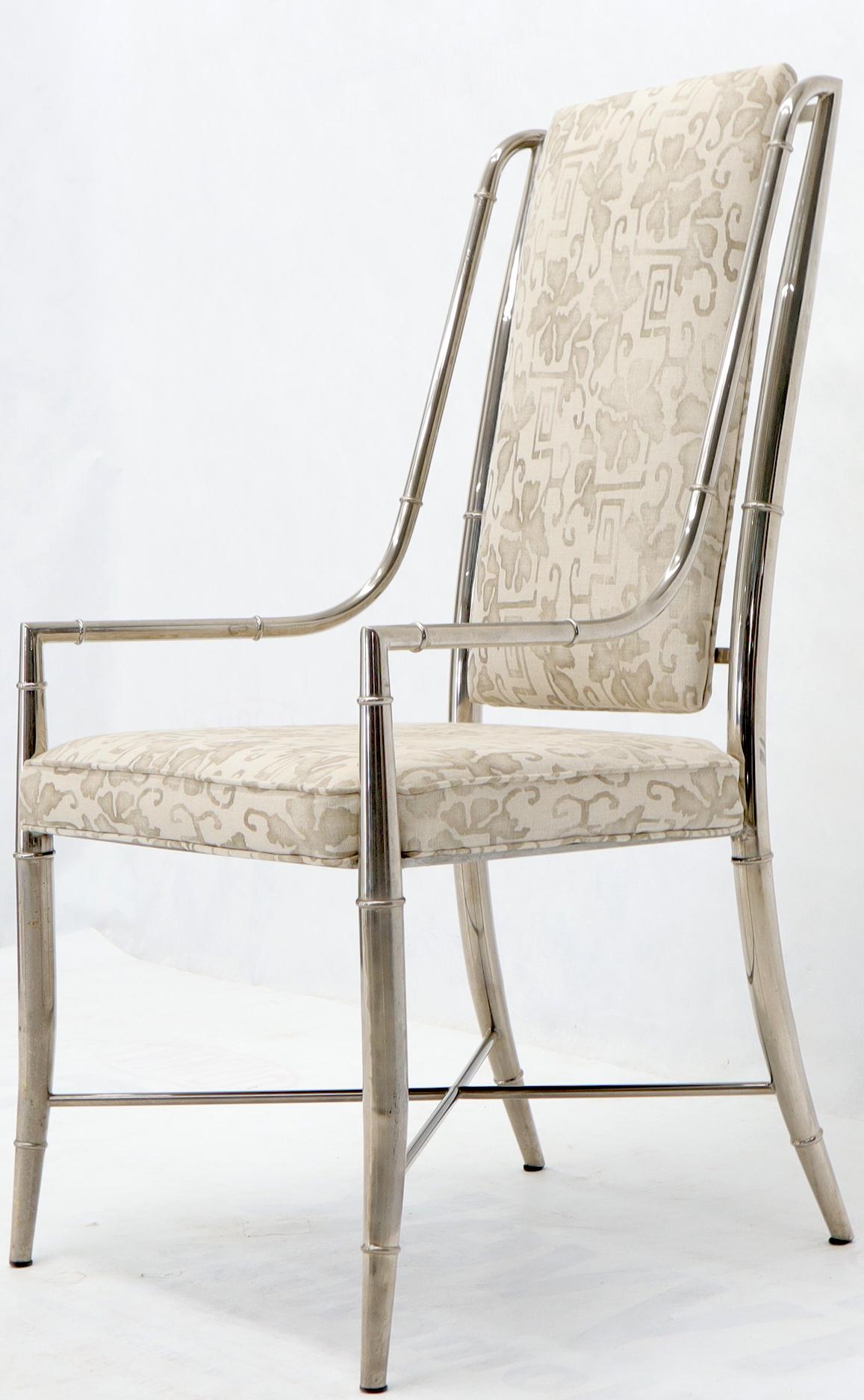 Imperial Dining Room Chair by Weiman / Warren Lloyd for Mastercraft in Chrome 3