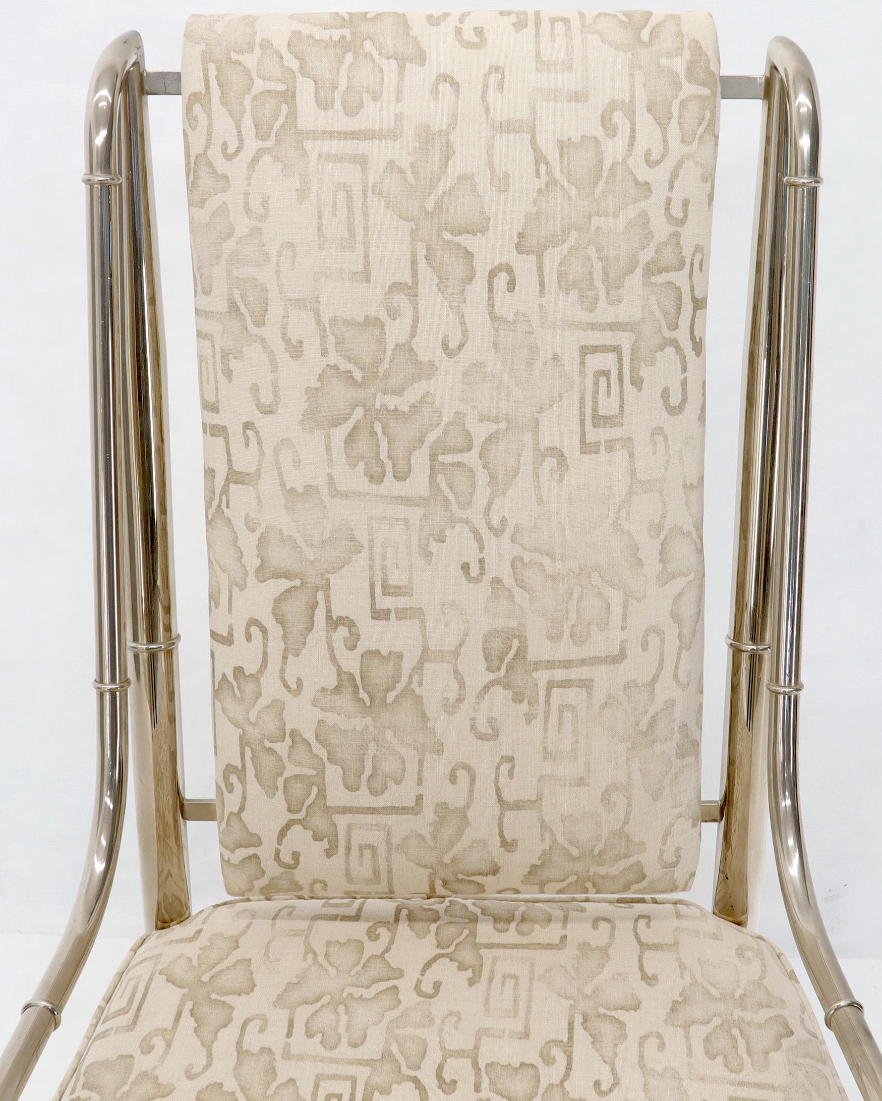 Nickel Imperial Dining Room Chair by Weiman / Warren Lloyd for Mastercraft in Chrome