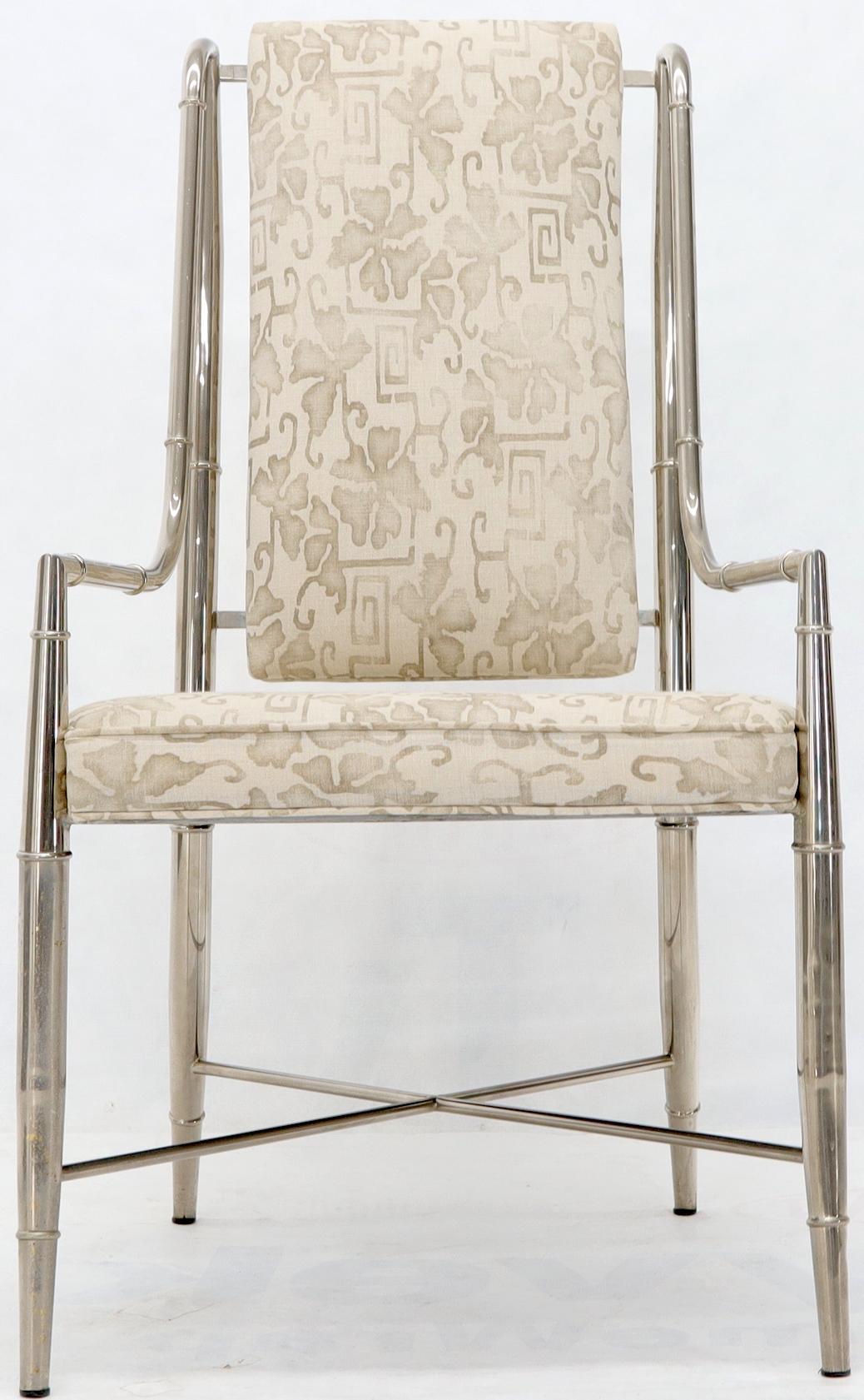 Imperial Dining Room Chair by Weiman / Warren Lloyd for Mastercraft in Chrome 1