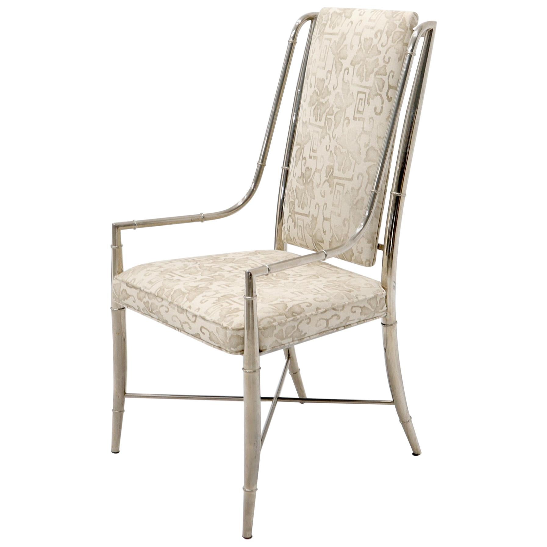 Imperial Dining Room Chair by Weiman / Warren Lloyd for Mastercraft in Chrome