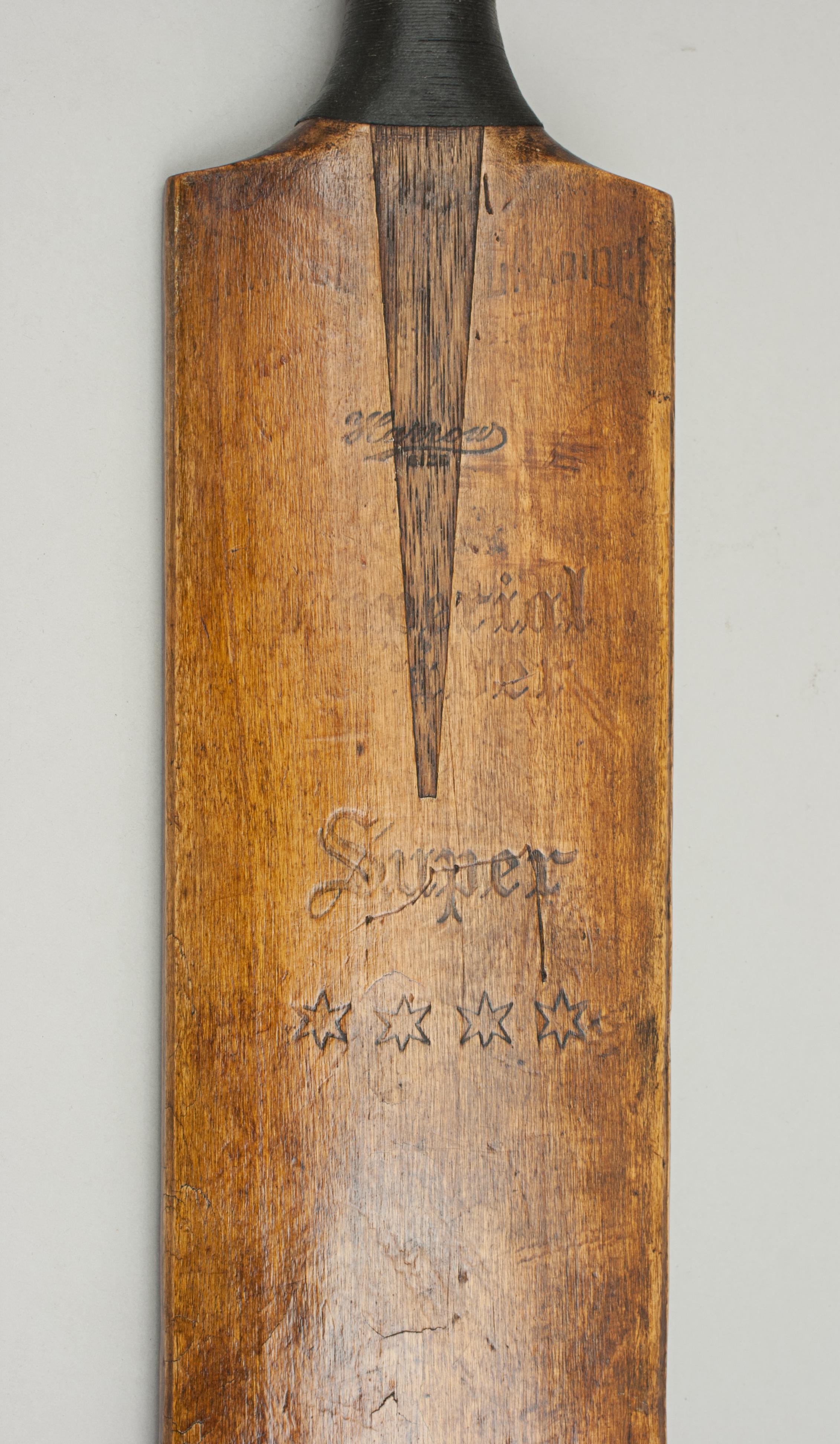 old style cricket bat