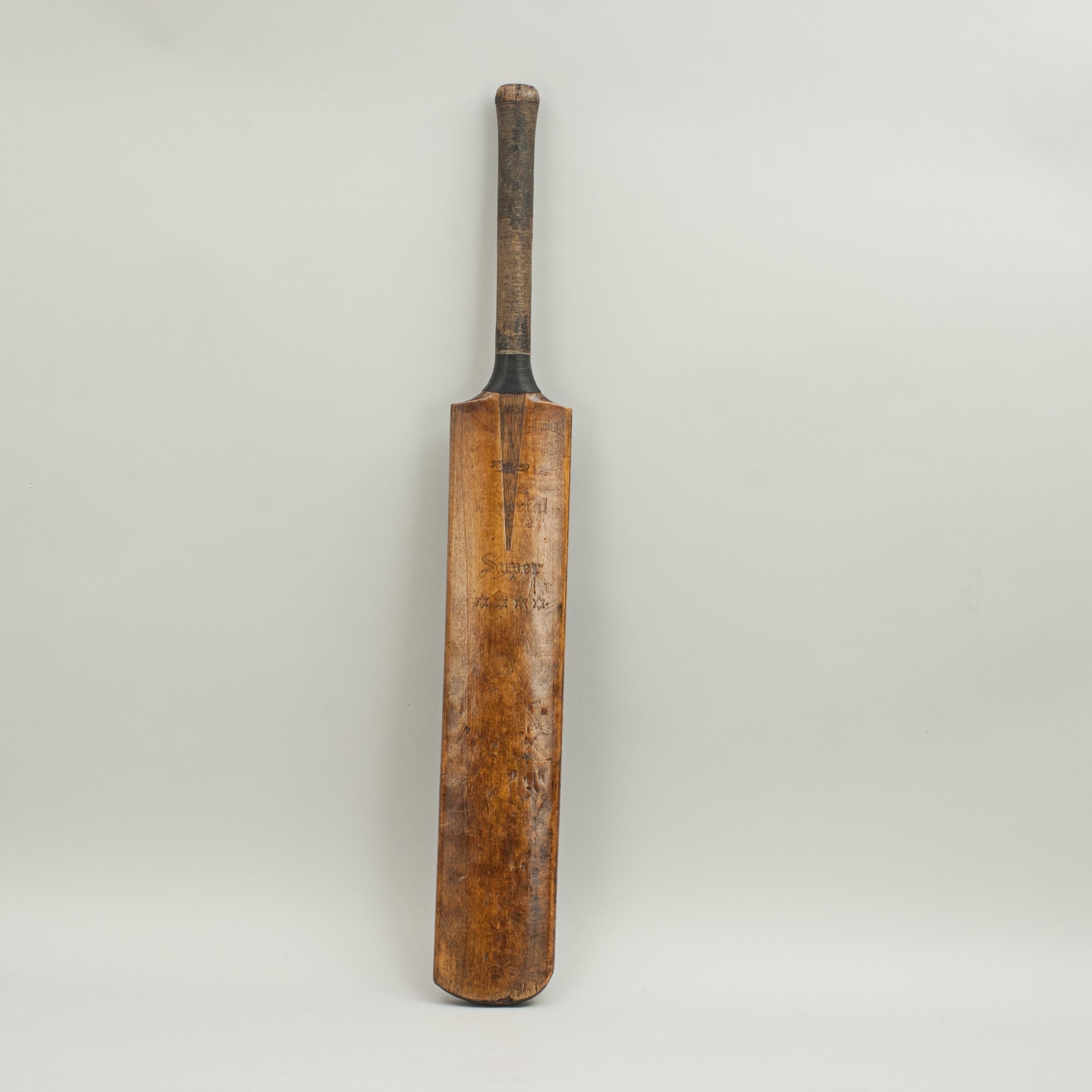 Early 20th Century Imperial Driver, Gradidge Cricket Bat