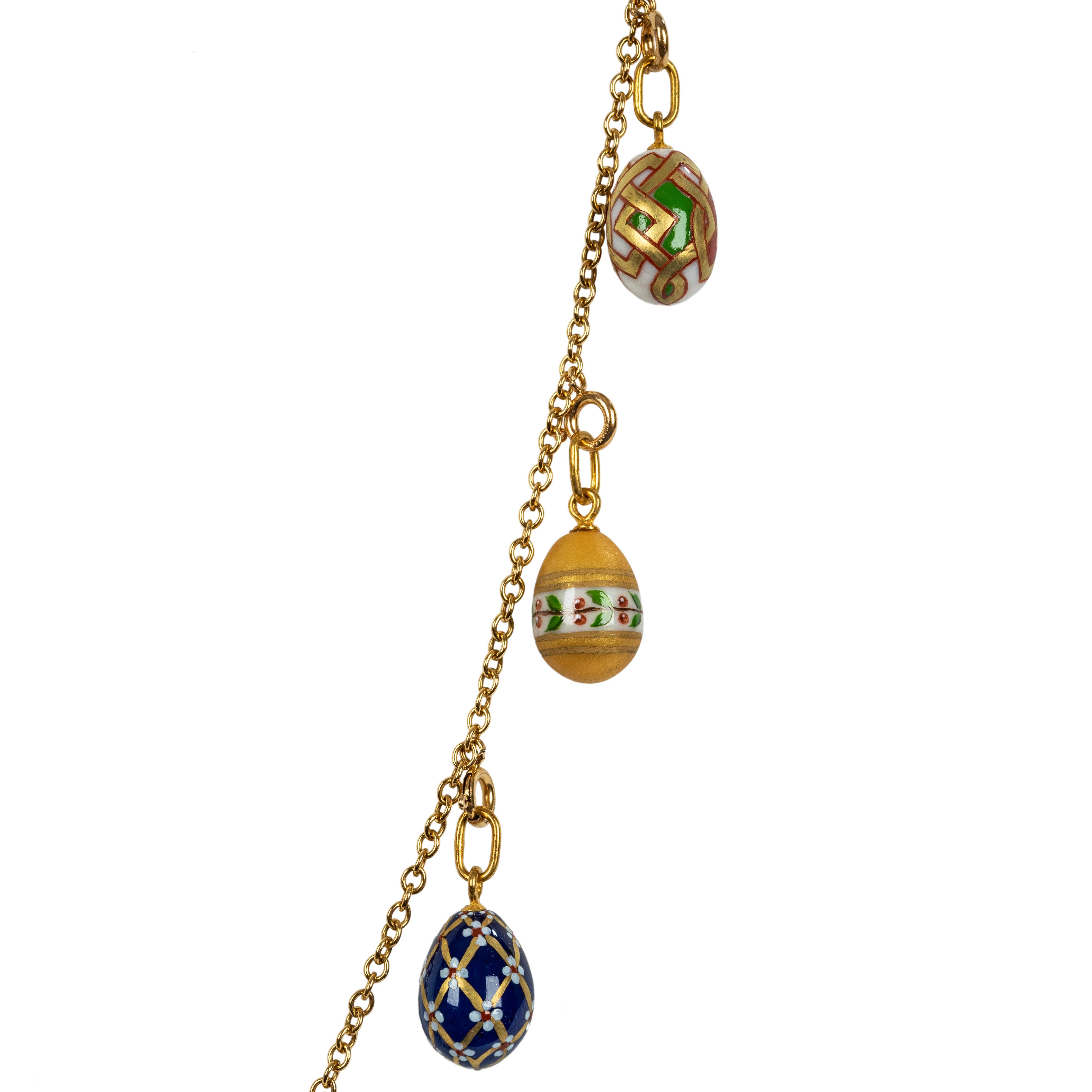 russian egg necklace