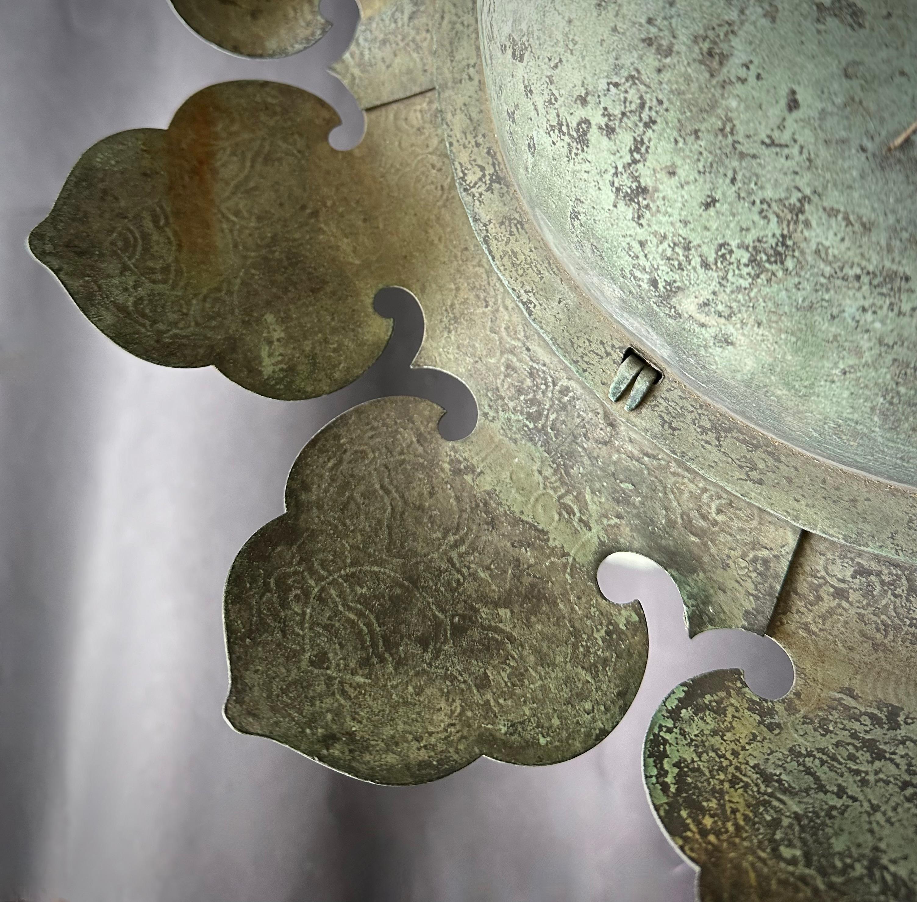 Imperial Edo Period Bronze Temple Lantern 4