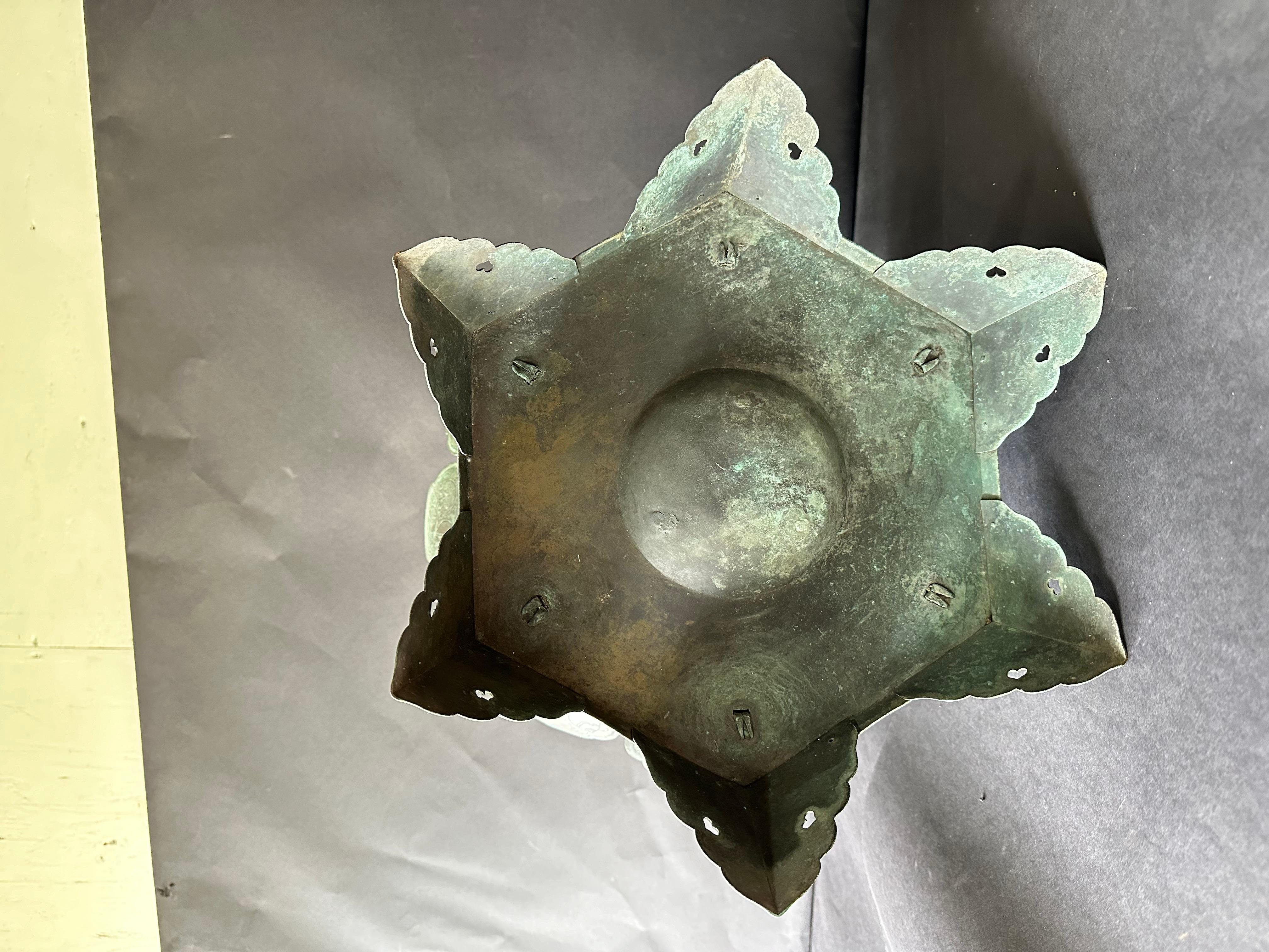 Imperial Edo Period Bronze Temple Lantern 6