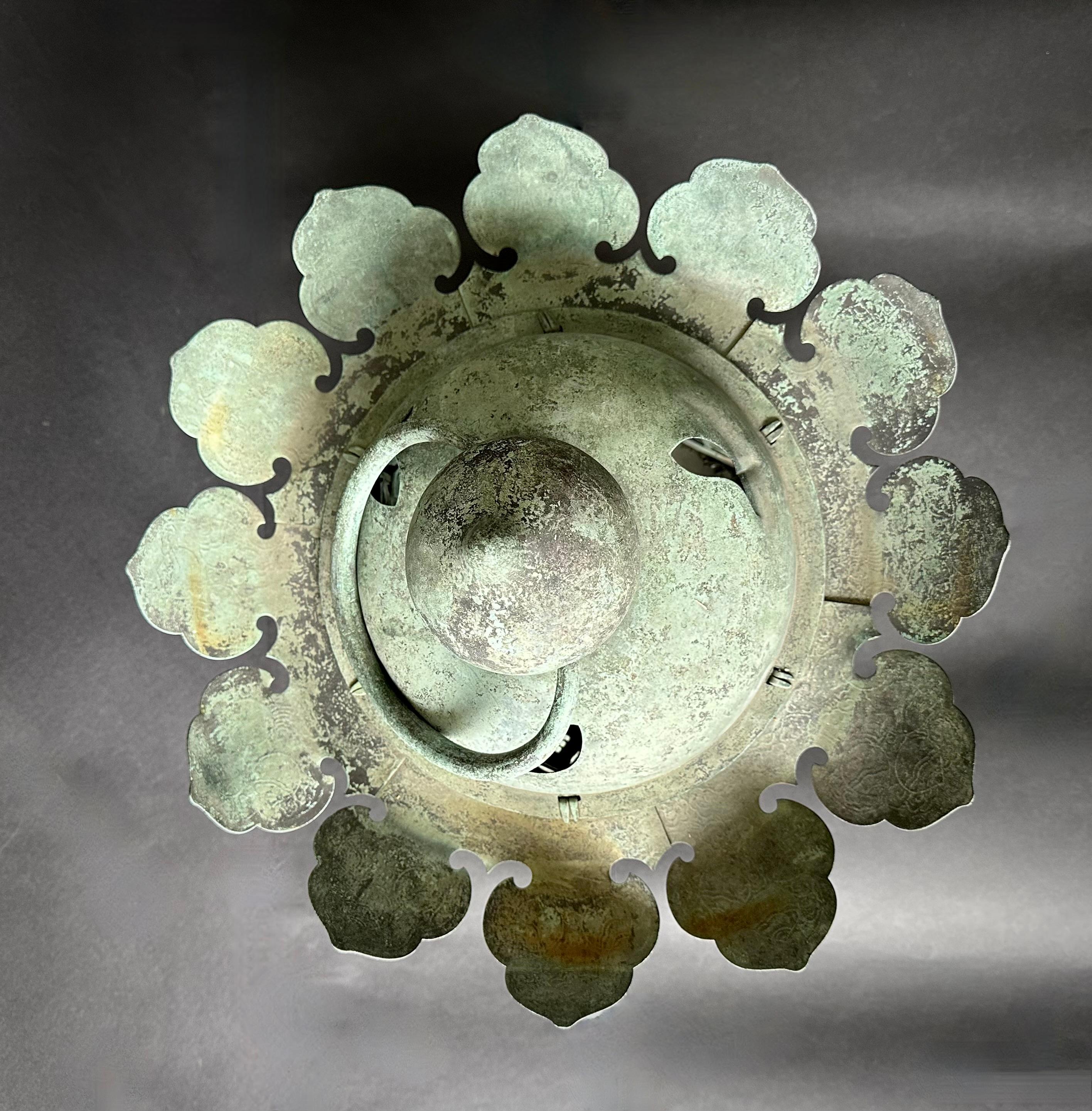 19th Century Imperial Edo Period Bronze Temple Lantern