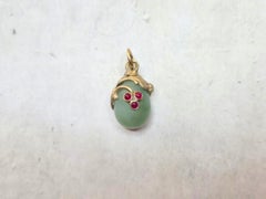 Imperial Egg Pendant With Rubies And Diamond, Workmaster Alfred Thielemann