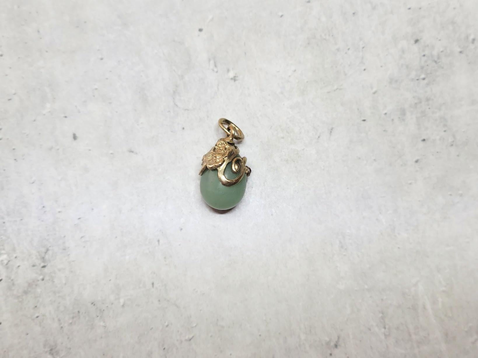 Women's or Men's Imperial Egg Pendant With Rubies And Diamond, Workmaster Alfred Thielemann