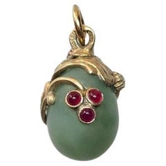 Imperial Egg Pendant With Rubies And Diamond, Workmaster Alfred Thielemann