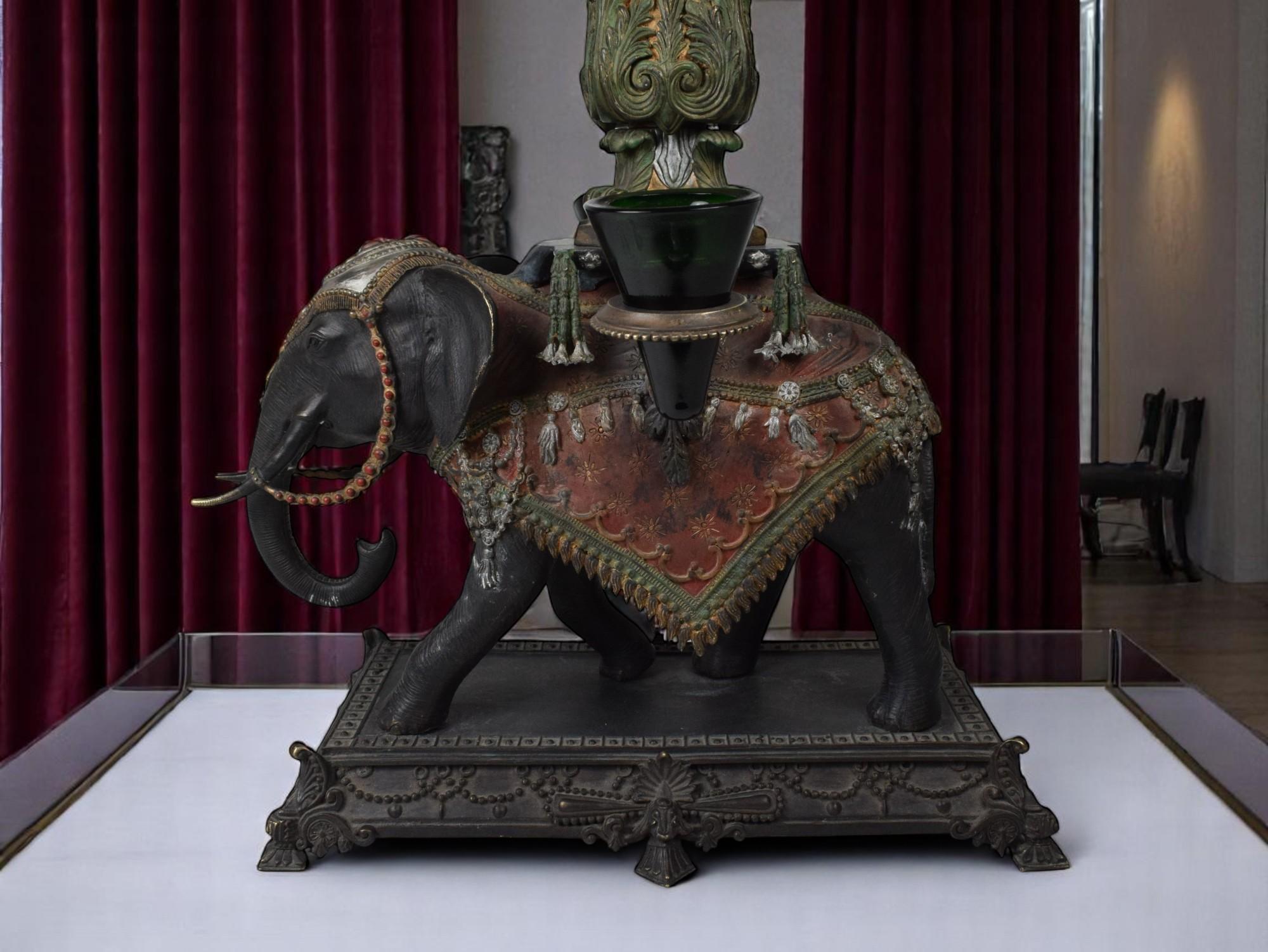 Imperial Elephant Candelabrum, Early 20th Century For Sale 3
