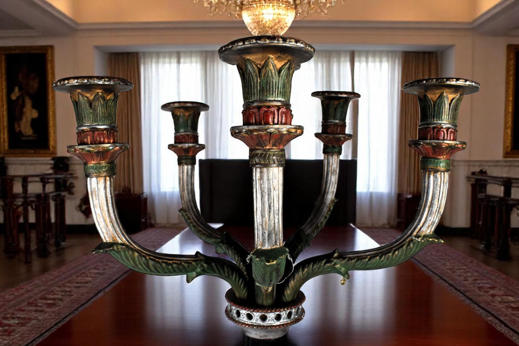 Imperial Elephant Candelabrum, Early 20th Century For Sale 7