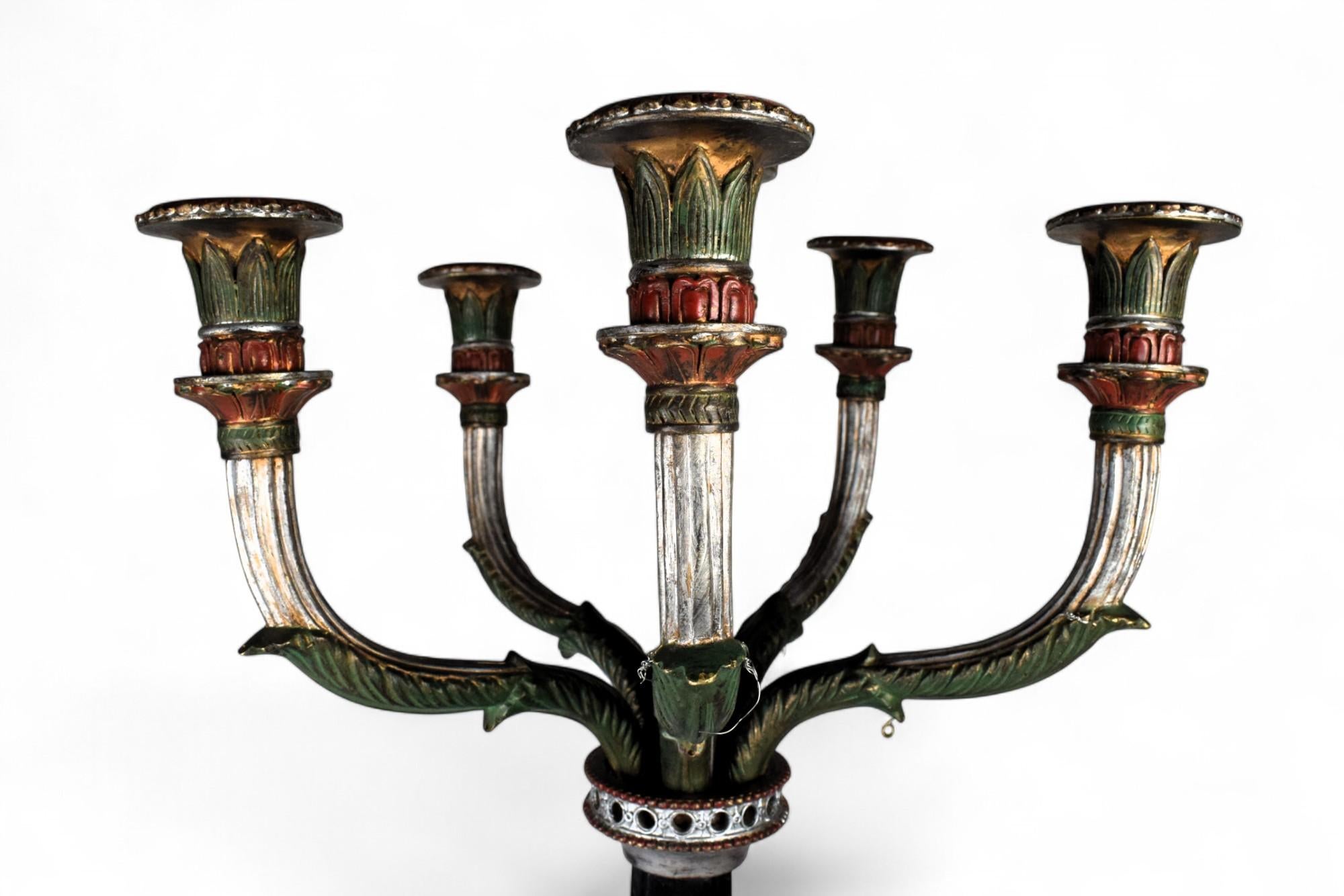 Imperial Elephant Candelabrum, Early 20th Century In Good Condition For Sale In Islamabad, PK