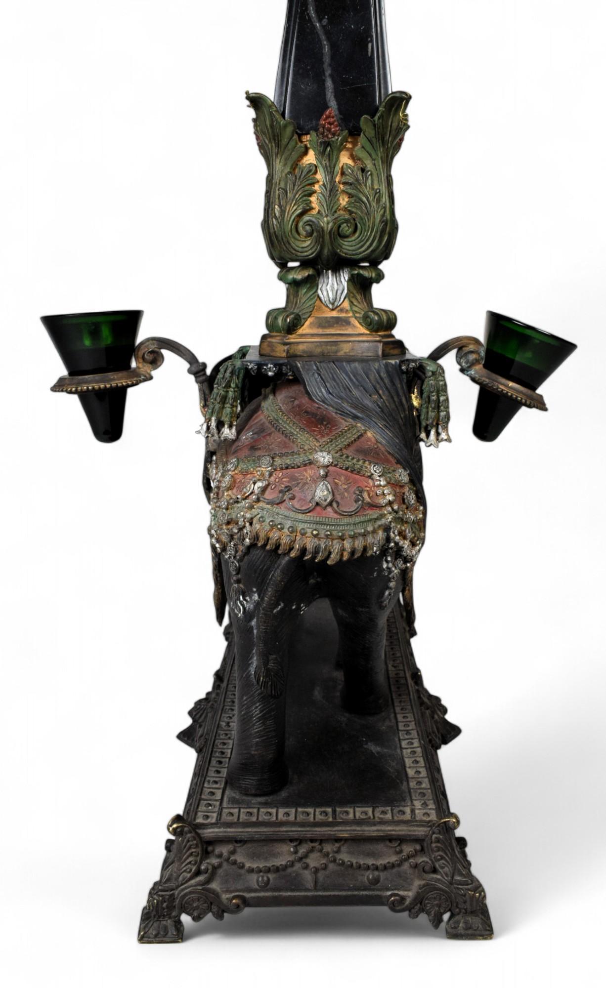 Imperial Elephant Candelabrum, Early 20th Century For Sale 1