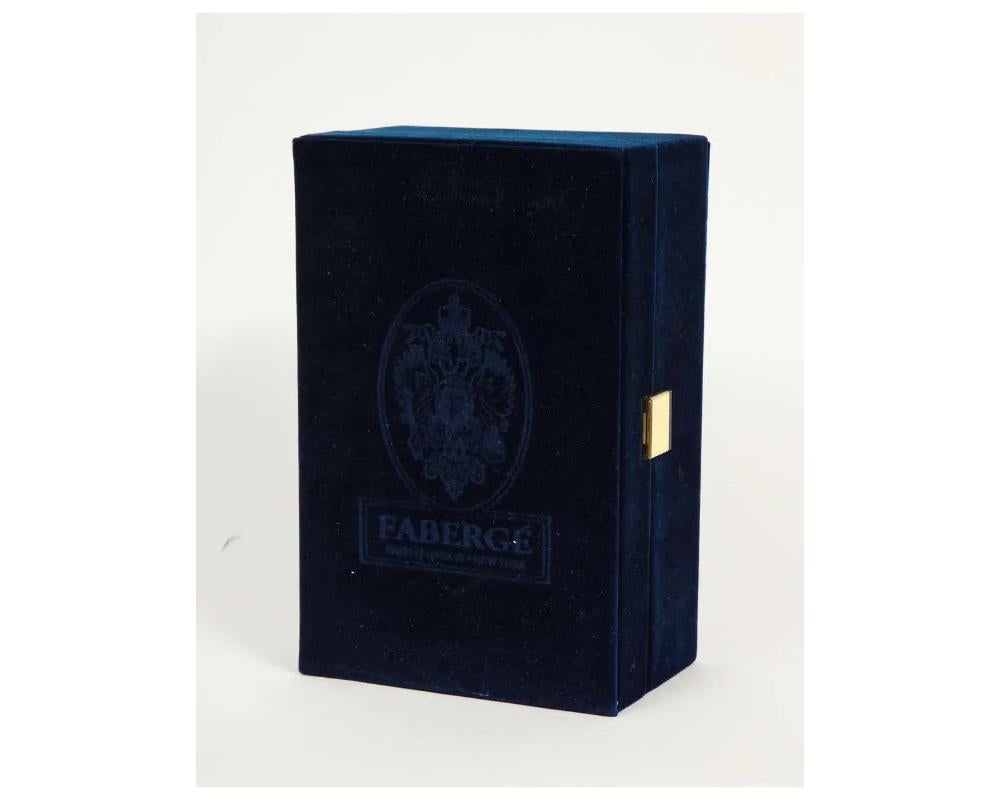 Pic impérial Faberge sculpté en unakite et argent 925 avec diamants dans une boîte en vente 6