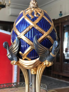 Imperial Faberge Egg Table Lamp by House of Faberge and Franklin Mint