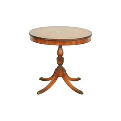 Imperial Furniture Georgian Mahogany Floral Painted Side Table, Circa 1940s
