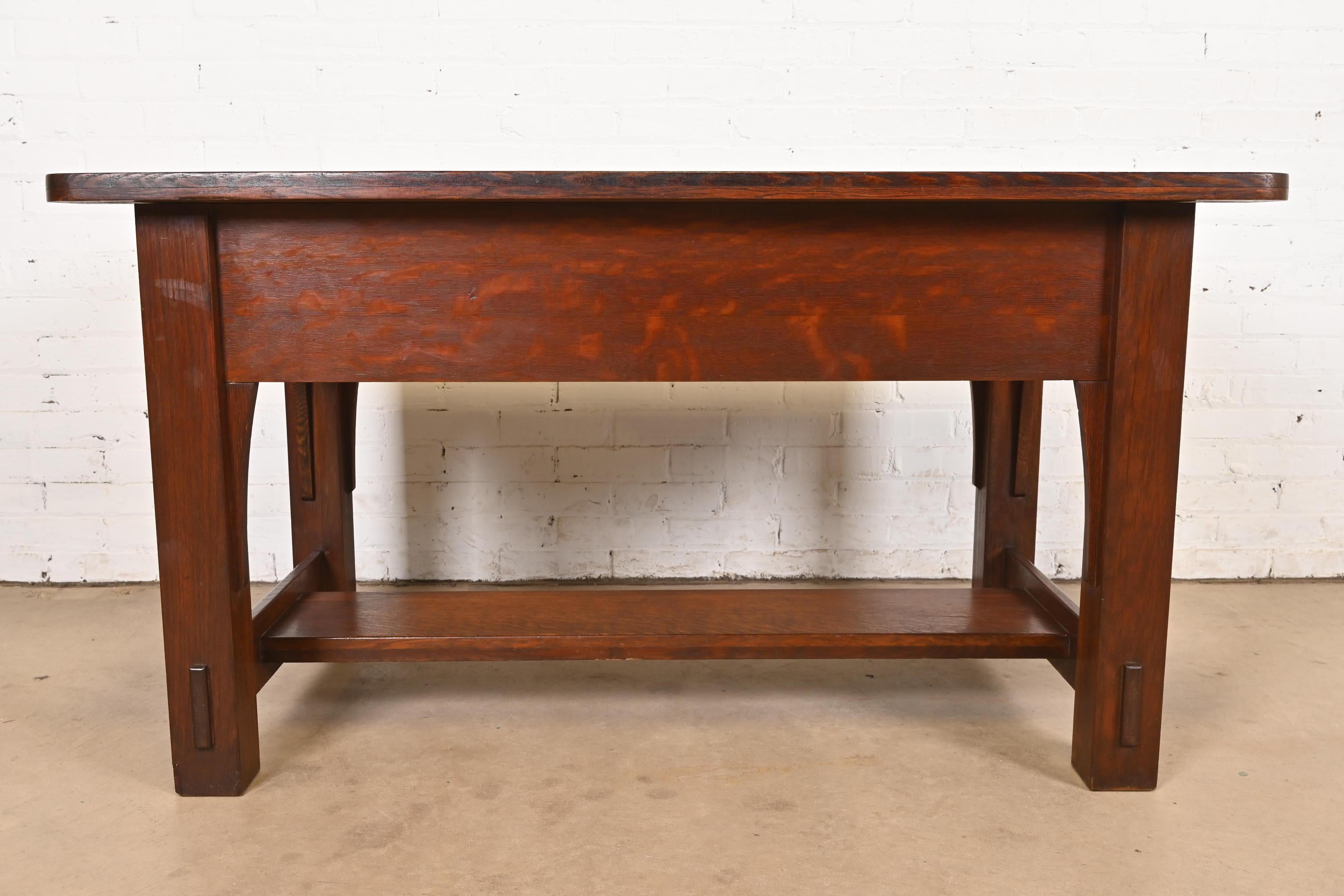 Imperial Furniture Grand Rapids Mission Oak Arts & Crafts Schreibtisch im Angebot 5