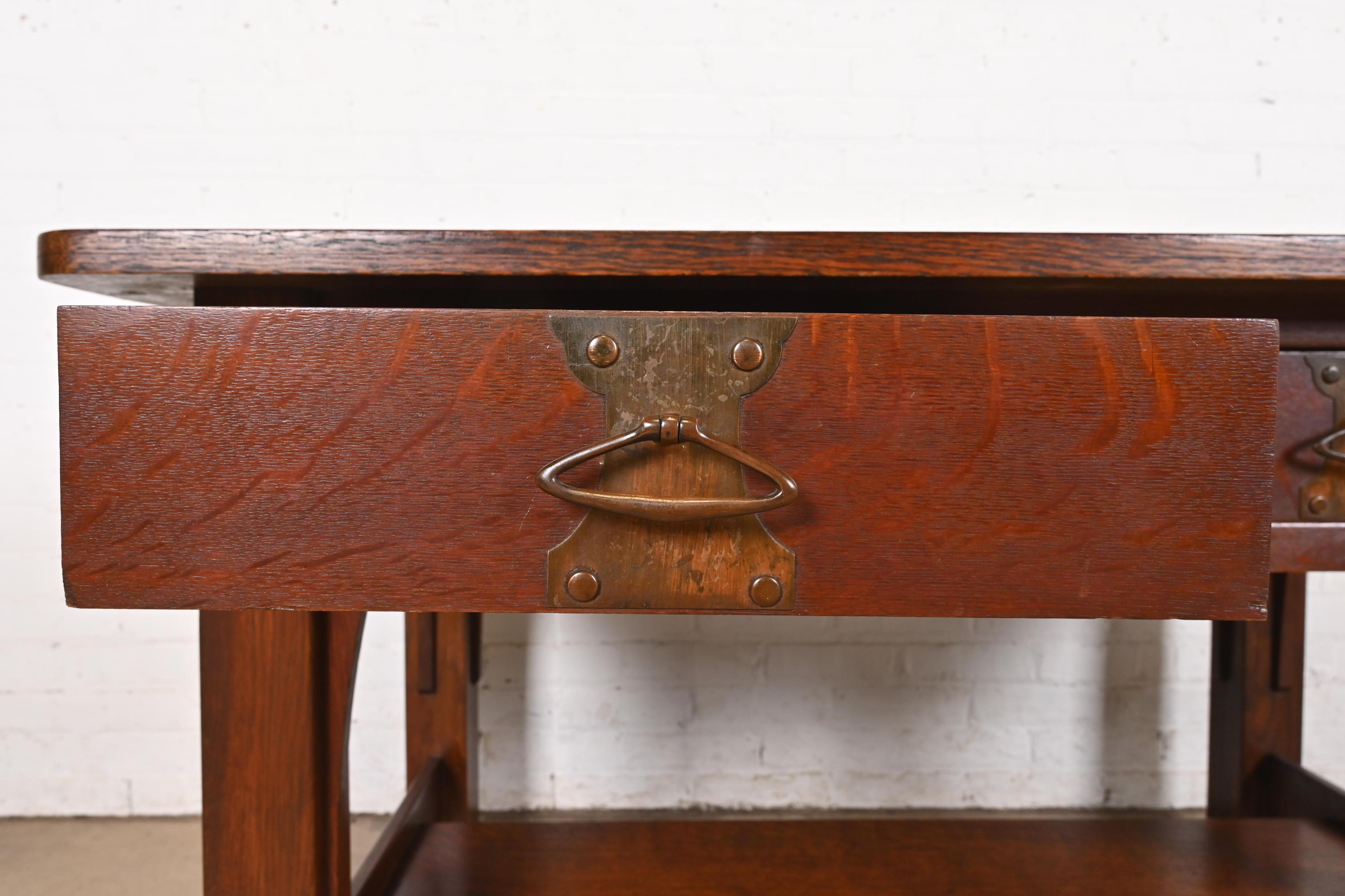 Imperial Furniture Grand Rapids Mission Oak Arts & Crafts Schreibtisch im Angebot 1