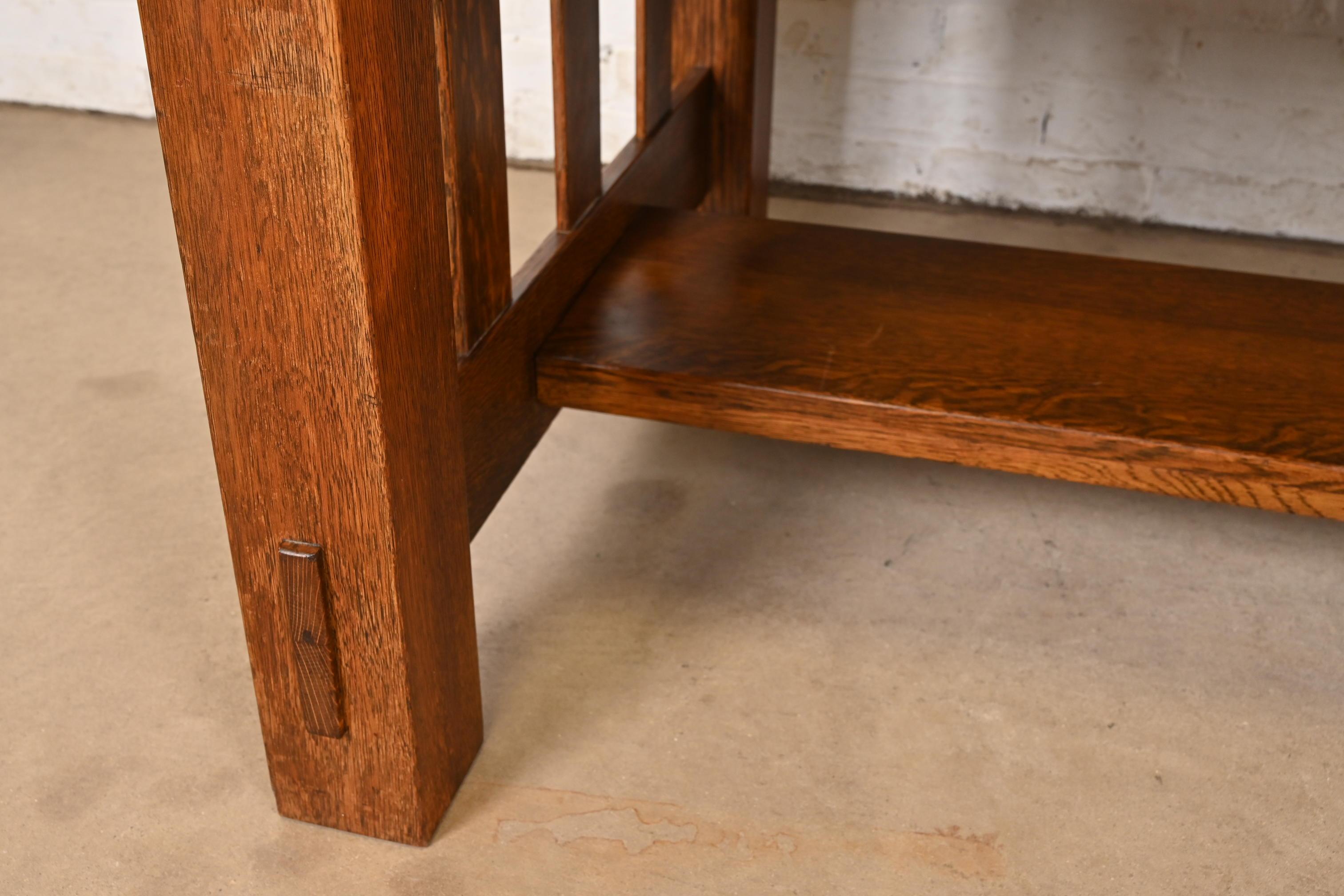 Imperial Furniture Grand Rapids Mission Oak Arts & Crafts Writing Desk For Sale 2