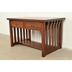 Imperial Furniture Grand Rapids Mission Oak Writing Desk, Newly Refinished