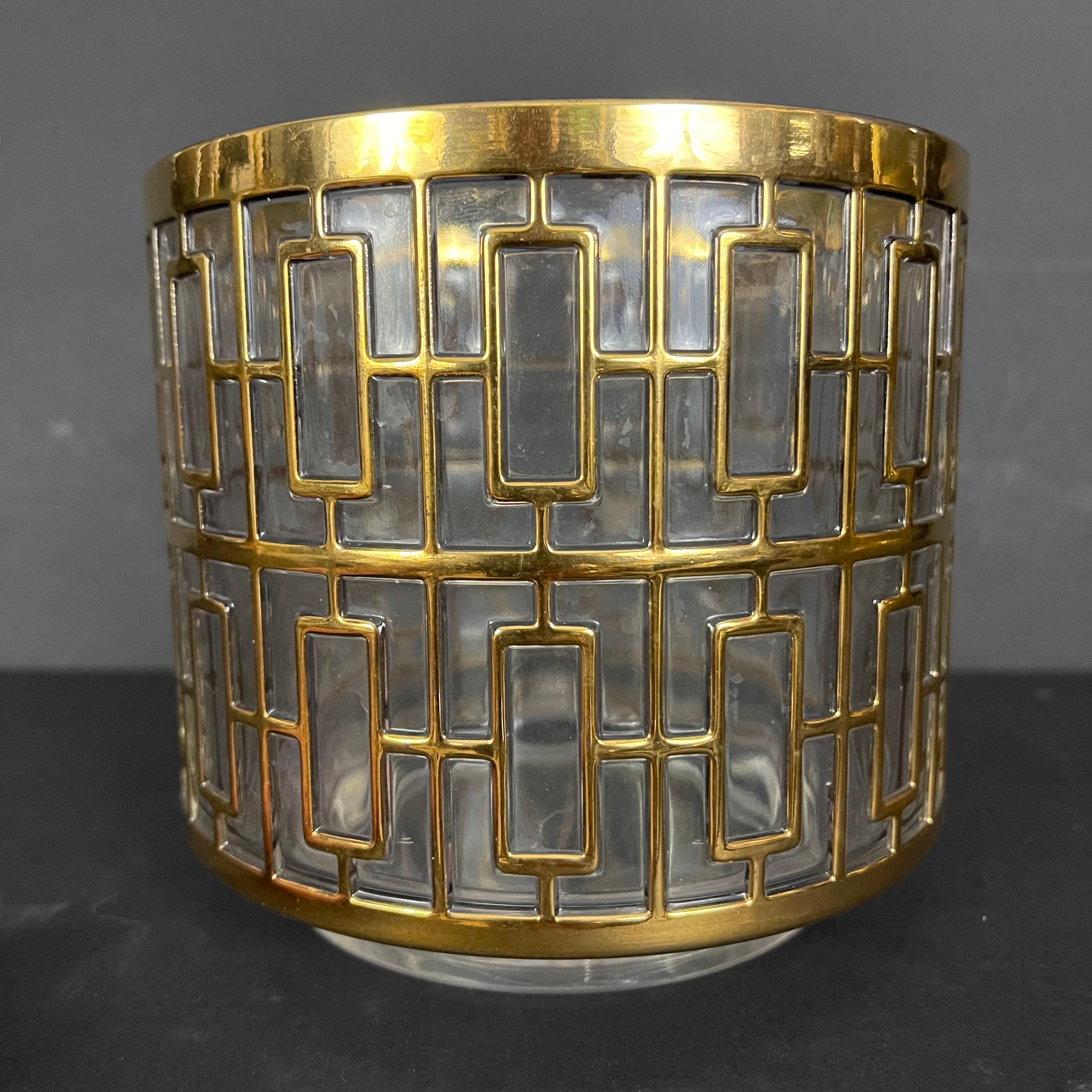 Fabulous, rare ice bucket by the Imperial Glass Co.