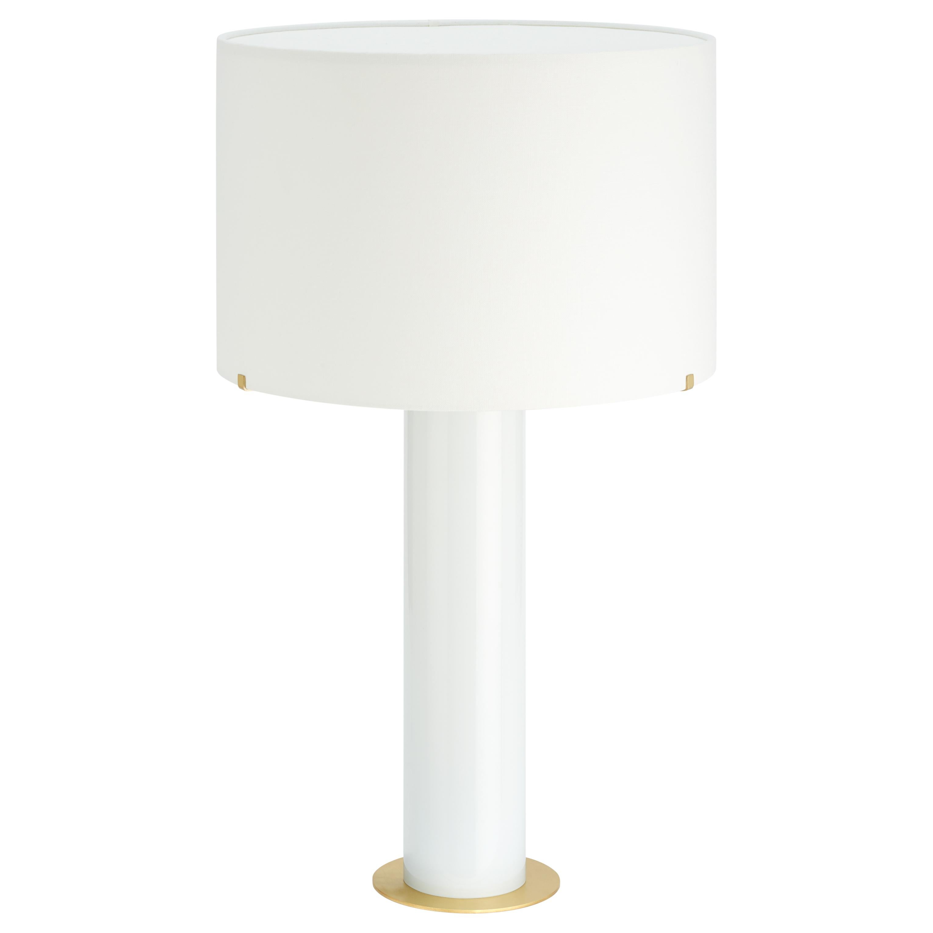 Modern Imperial Glass Shade Table Lamp by CTO Lighting