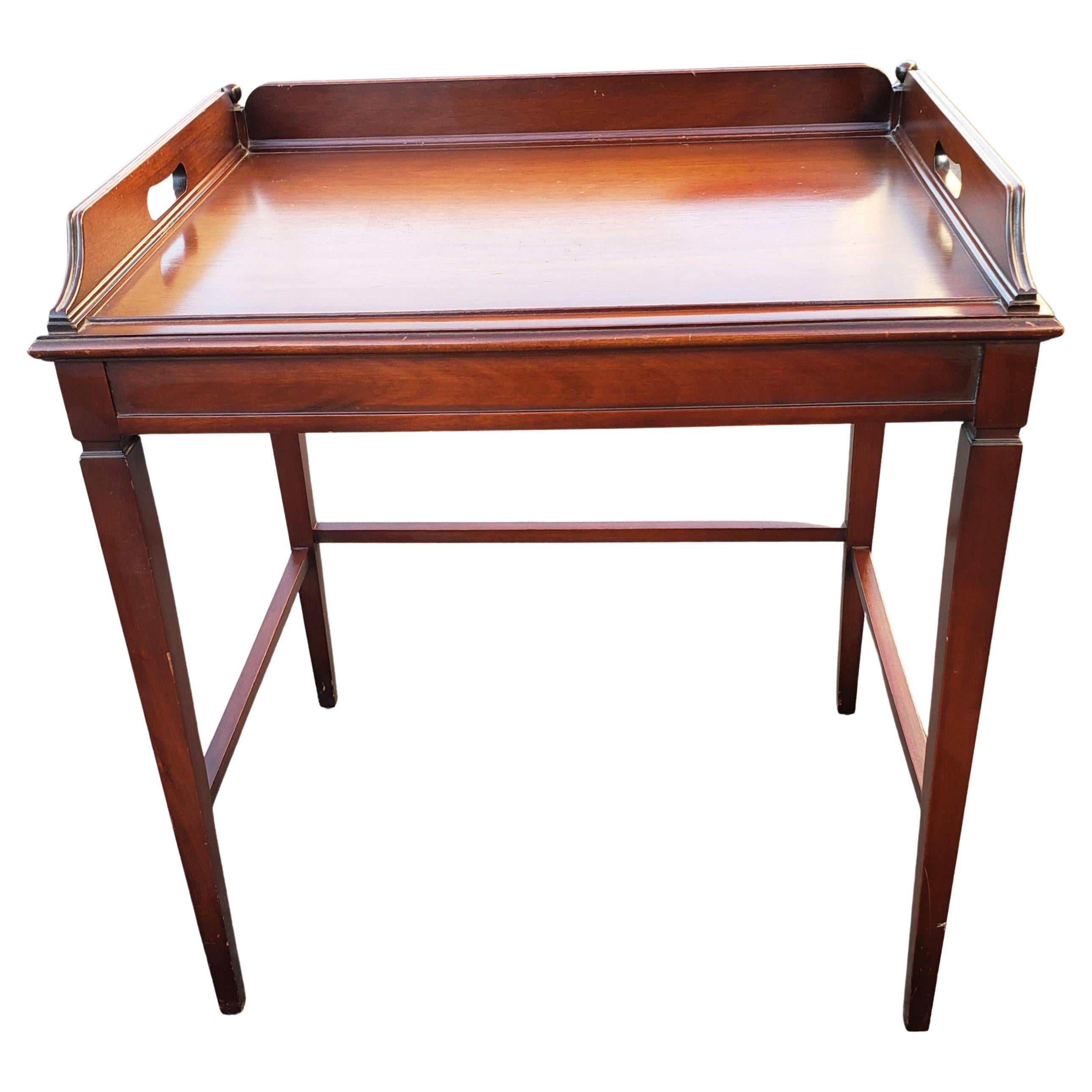 Imperial Grand Rapids Mahogany Butlers Tray Table, Circa 1960s For Sale