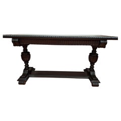Imperial Grand Rapids Mahogany Tudor Design Console Table